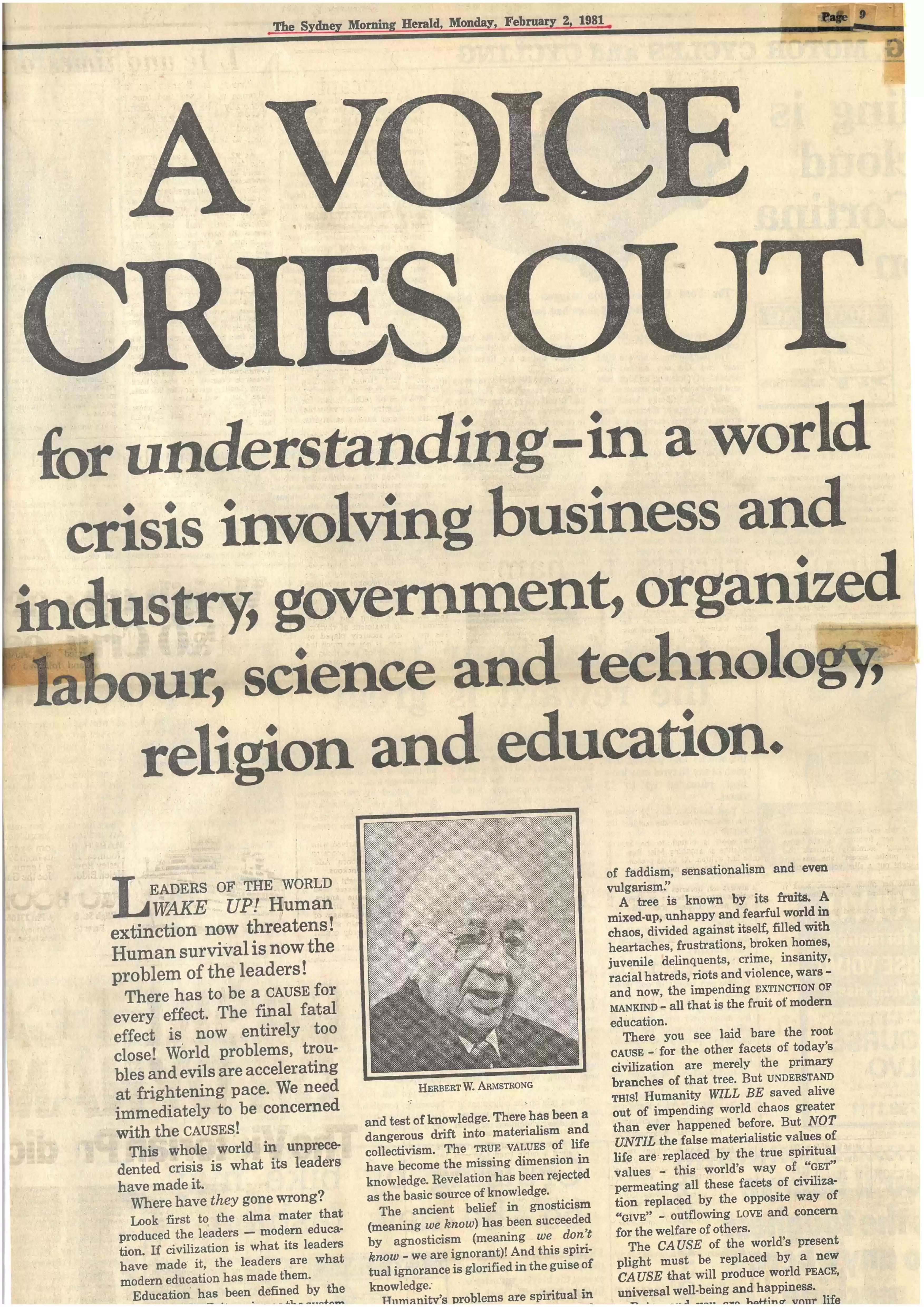 A Voice Cries Out, 2Feb1981a